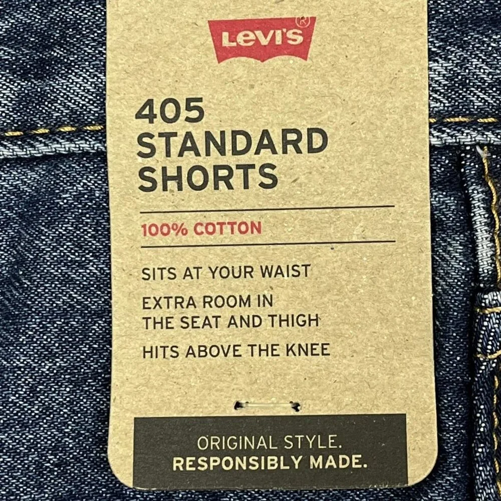 Levi's 405 Men's Denim Shorts Size 42-44‎ Blue Standard Fit Medium Wash